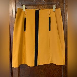 Worthington yellow/black skirt